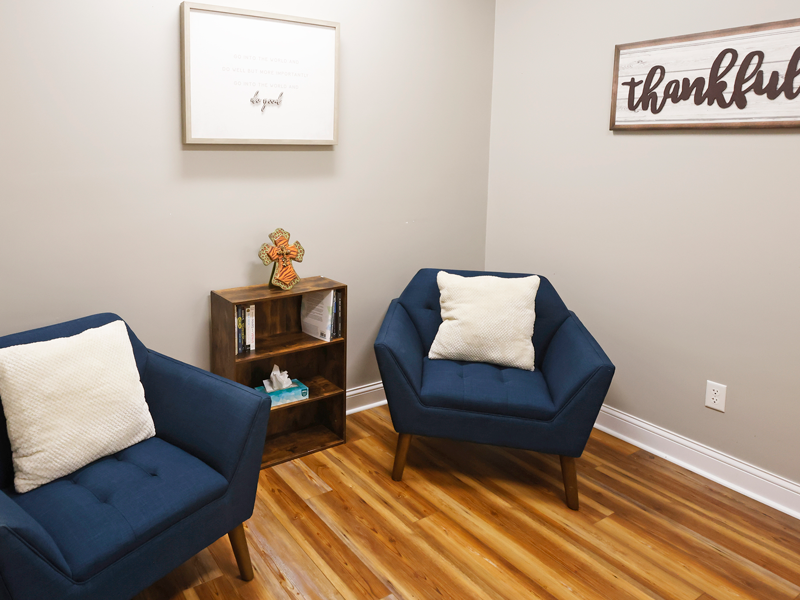 therapy room at Emerald Therapy Center